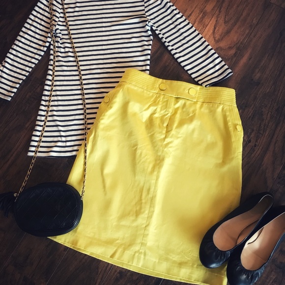 J. Crew Dresses & Skirts - ❤️J. Crew Mini Skirt, Yellow, 8